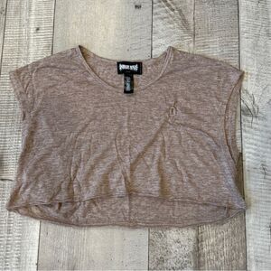 Dolls Kill Darker Wavs Crossfade Cropped Oversized Tee
